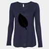 Women's Flowy Long Sleeve V-Neck Tee Thumbnail