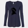 Women's Flowy Long Sleeve V-Neck Tee Thumbnail