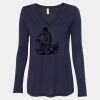 Women's Flowy Long Sleeve V-Neck Tee Thumbnail