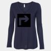 Women's Flowy Long Sleeve V-Neck Tee Thumbnail