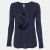 Women's Flowy Long Sleeve V-Neck Tee Thumbnail
