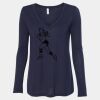 Women's Flowy Long Sleeve V-Neck Tee Thumbnail