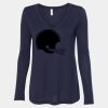 Women's Flowy Long Sleeve V-Neck Tee Thumbnail