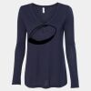 Women's Flowy Long Sleeve V-Neck Tee Thumbnail