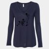 Women's Flowy Long Sleeve V-Neck Tee Thumbnail