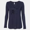 Women's Flowy Long Sleeve V-Neck Tee Thumbnail