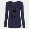 Women's Flowy Long Sleeve V-Neck Tee Thumbnail
