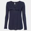 Women's Flowy Long Sleeve V-Neck Tee Thumbnail