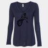 Women's Flowy Long Sleeve V-Neck Tee Thumbnail
