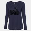 Women's Flowy Long Sleeve V-Neck Tee Thumbnail