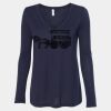 Women's Flowy Long Sleeve V-Neck Tee Thumbnail