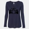 Women's Flowy Long Sleeve V-Neck Tee Thumbnail