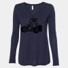 Women's Flowy Long Sleeve V-Neck Tee Thumbnail