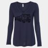 Women's Flowy Long Sleeve V-Neck Tee Thumbnail