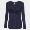 Women's Flowy Long Sleeve V-Neck Tee Thumbnail