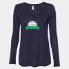 Women's Flowy Long Sleeve V-Neck Tee Thumbnail