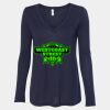 Women's Flowy Long Sleeve V-Neck Tee Thumbnail