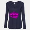 Women's Flowy Long Sleeve V-Neck Tee Thumbnail