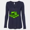 Women's Flowy Long Sleeve V-Neck Tee Thumbnail