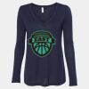 Women's Flowy Long Sleeve V-Neck Tee Thumbnail