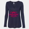 Women's Flowy Long Sleeve V-Neck Tee Thumbnail
