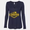 Women's Flowy Long Sleeve V-Neck Tee Thumbnail