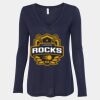 Women's Flowy Long Sleeve V-Neck Tee Thumbnail