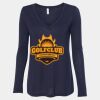 Women's Flowy Long Sleeve V-Neck Tee Thumbnail