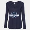Women's Flowy Long Sleeve V-Neck Tee Thumbnail