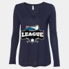 Women's Flowy Long Sleeve V-Neck Tee Thumbnail
