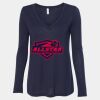 Women's Flowy Long Sleeve V-Neck Tee Thumbnail