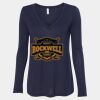 Women's Flowy Long Sleeve V-Neck Tee Thumbnail