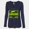 Women's Flowy Long Sleeve V-Neck Tee Thumbnail