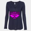 Women's Flowy Long Sleeve V-Neck Tee Thumbnail