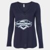 Women's Flowy Long Sleeve V-Neck Tee Thumbnail
