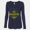 Women's Flowy Long Sleeve V-Neck Tee Thumbnail