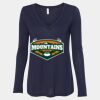 Women's Flowy Long Sleeve V-Neck Tee Thumbnail