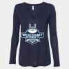 Women's Flowy Long Sleeve V-Neck Tee Thumbnail