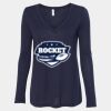 Women's Flowy Long Sleeve V-Neck Tee Thumbnail