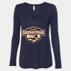 Women's Flowy Long Sleeve V-Neck Tee Thumbnail