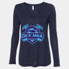 Women's Flowy Long Sleeve V-Neck Tee Thumbnail