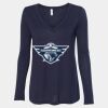 Women's Flowy Long Sleeve V-Neck Tee Thumbnail