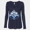 Women's Flowy Long Sleeve V-Neck Tee Thumbnail