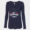 Women's Flowy Long Sleeve V-Neck Tee Thumbnail