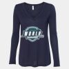 Women's Flowy Long Sleeve V-Neck Tee Thumbnail