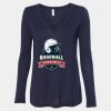 Women's Flowy Long Sleeve V-Neck Tee Thumbnail