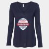 Women's Flowy Long Sleeve V-Neck Tee Thumbnail