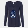 Women's Flowy Long Sleeve V-Neck Tee Thumbnail