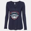 Women's Flowy Long Sleeve V-Neck Tee Thumbnail