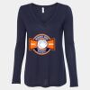 Women's Flowy Long Sleeve V-Neck Tee Thumbnail